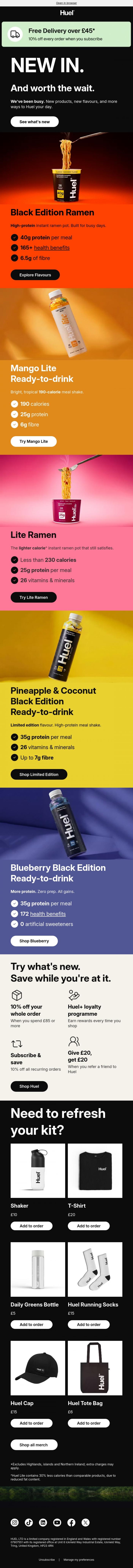 Email Design Inspiration from Huel, Did you miss this? 👀