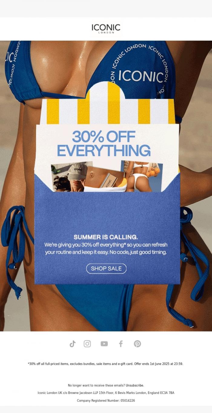 Email Design Inspiration from ICONIC London, Your weekend just got better!