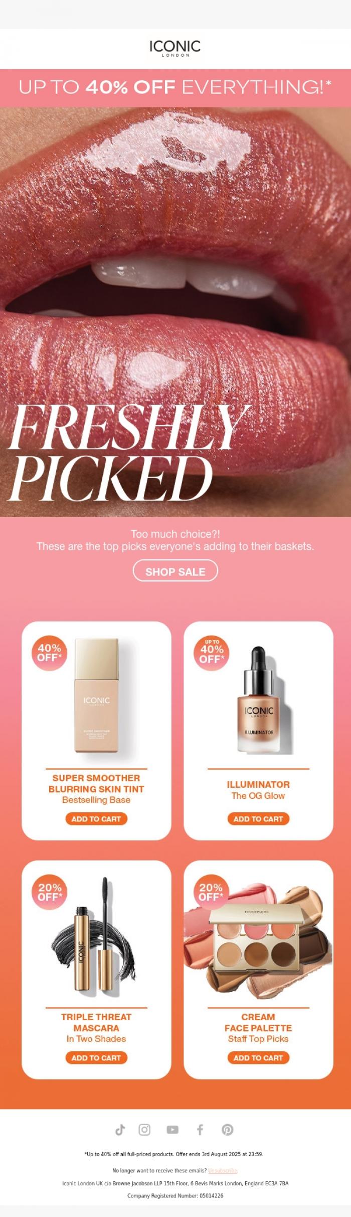 Email Design Inspiration from ICONIC London, 🍑 You're gonna want a bite of this...