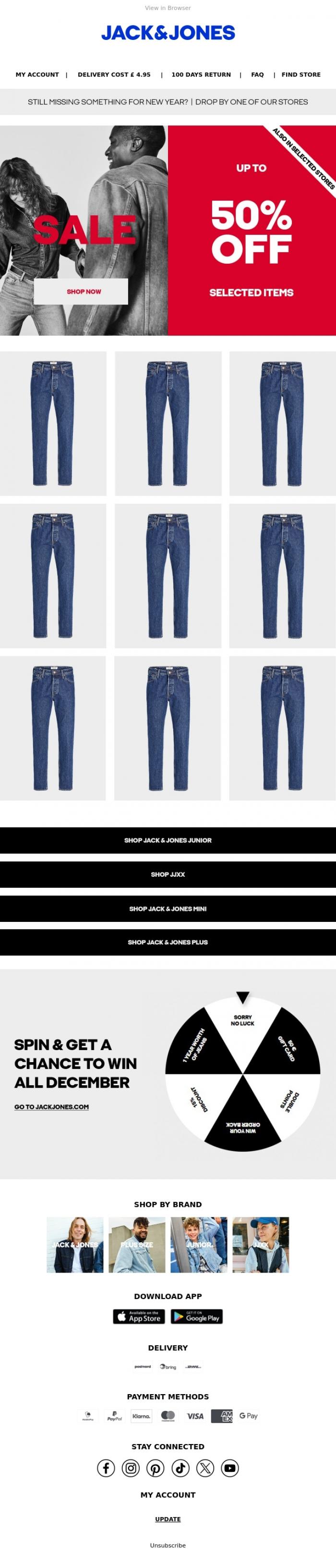 Email Design Inspiration from JACK & JONES CLUB, John, discover our sale 👀