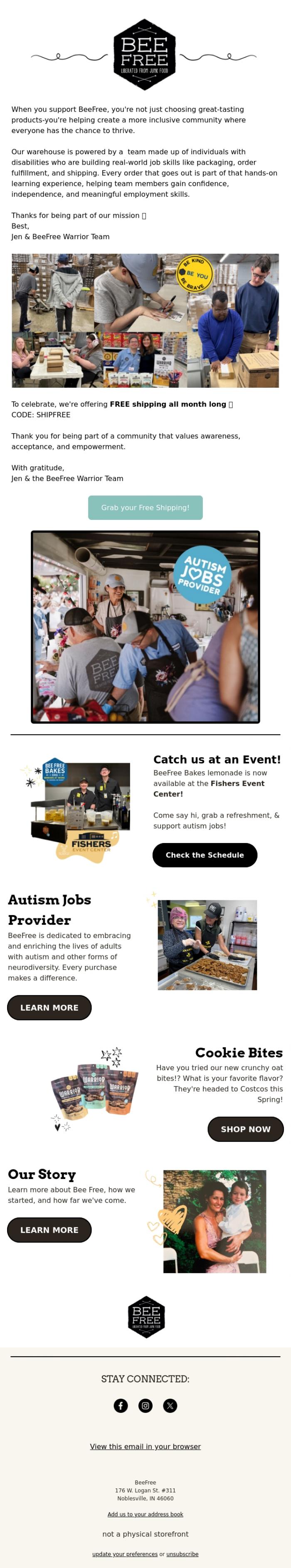 Email Design Inspiration from Jen at BeeFree, Why Autism Jobs Matter