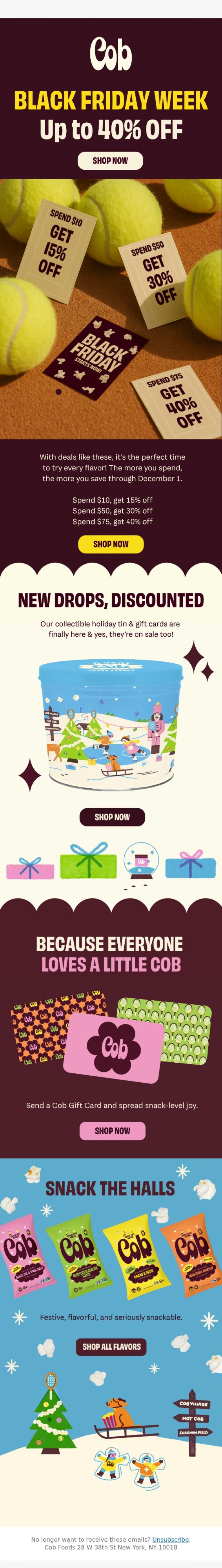 Email Design Inspiration from Jess @ Cob, Don't miss this! Up to 40% Off