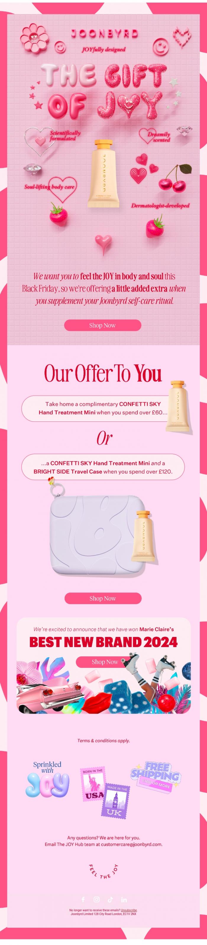 Email Design Inspiration from Joonbyrd, 💸 ✨ Want A FREE Hand Treatment? 📩 Open Me