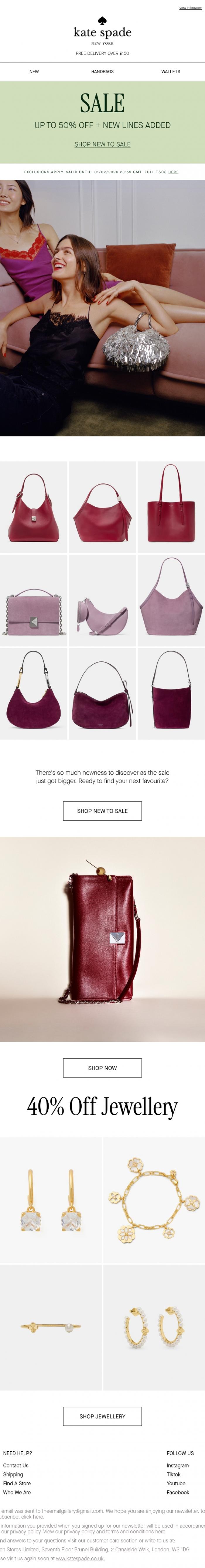 Email Design Inspiration from kate spade new york, Trust us... you'll want to see this