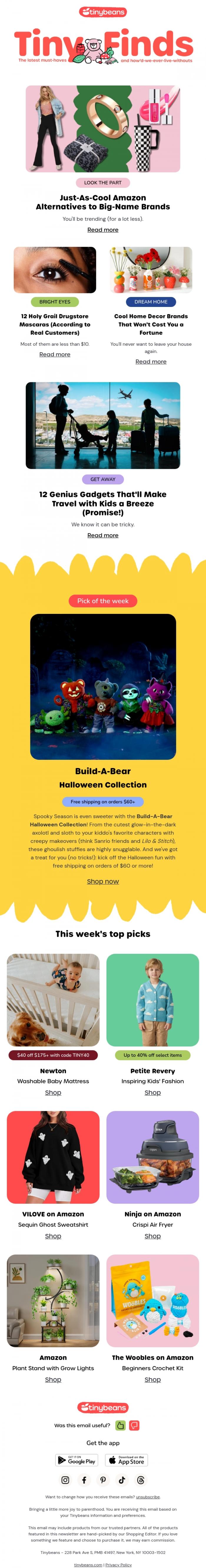 Email Design Inspiration from Lauren from Tinybeans, Just-As-Cool Amazon Alternatives to Big-Name Brands