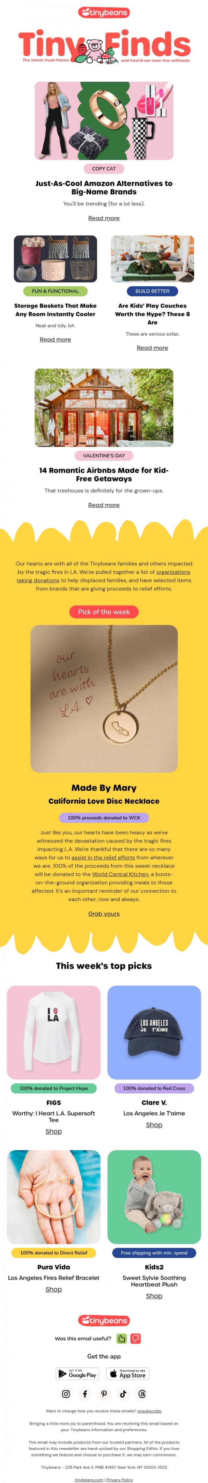 Email Design Inspiration from Lauren from Tinybeans, Just-as-Cool Amazon Alternatives to Big-Name Brands 😎