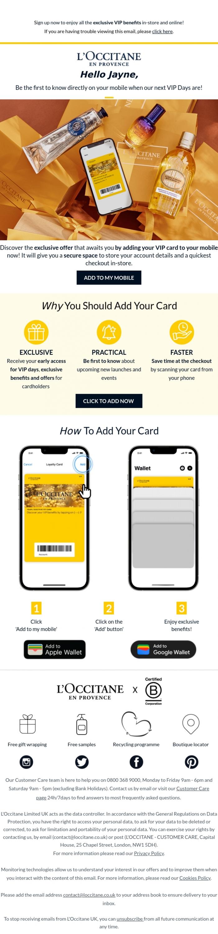 Email Design Inspiration from L'Occitane, Ready for more L'OCCITANE?