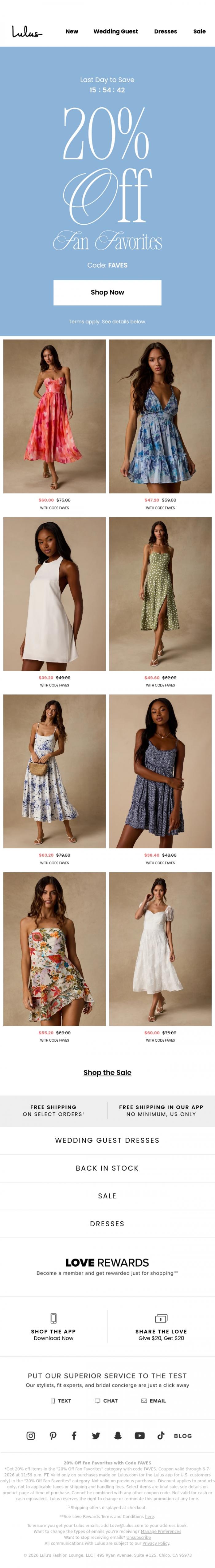 Email Design Inspiration from Lulus, 🤩 Fan Favorite Dresses, Starting at $32 🤩