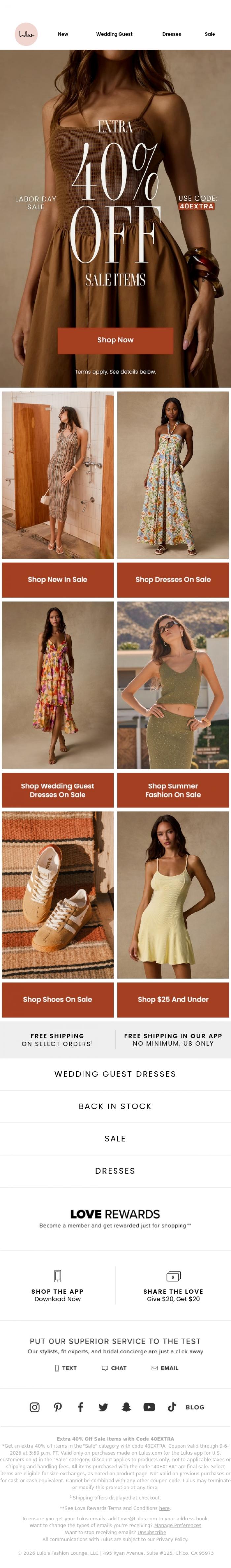 Email Design Inspiration from Lulus, 🔔​ SALE IS EXTRA ON SALE 🔔​