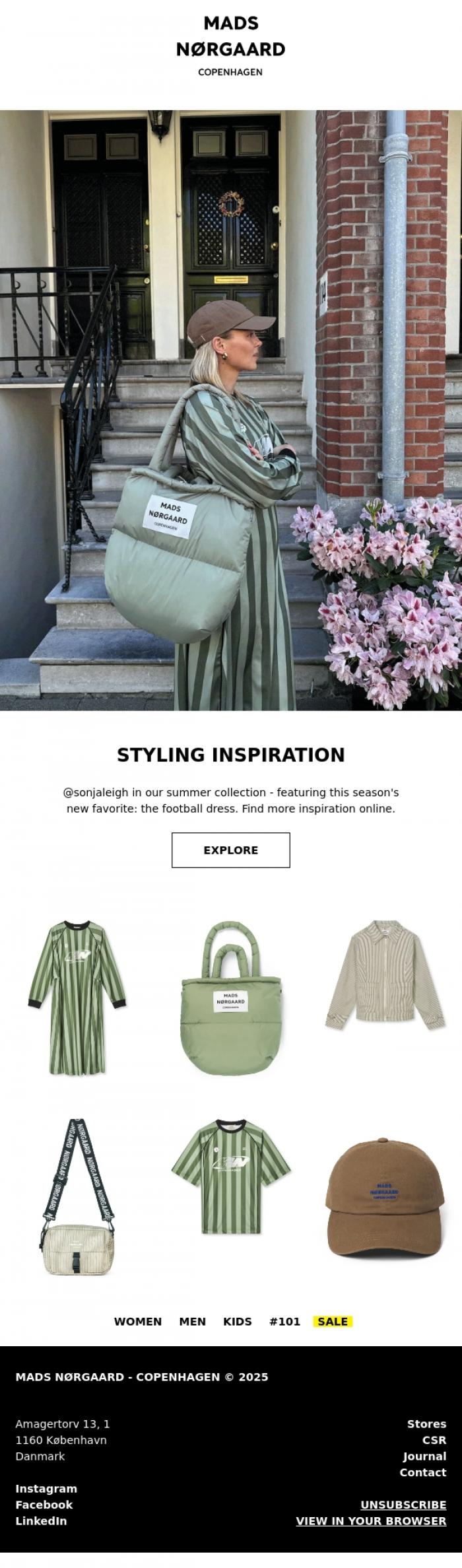 Email Design Inspiration from MADS N&Oslash;RGAARD - COPENHAGEN, STYLING INSPIRATION