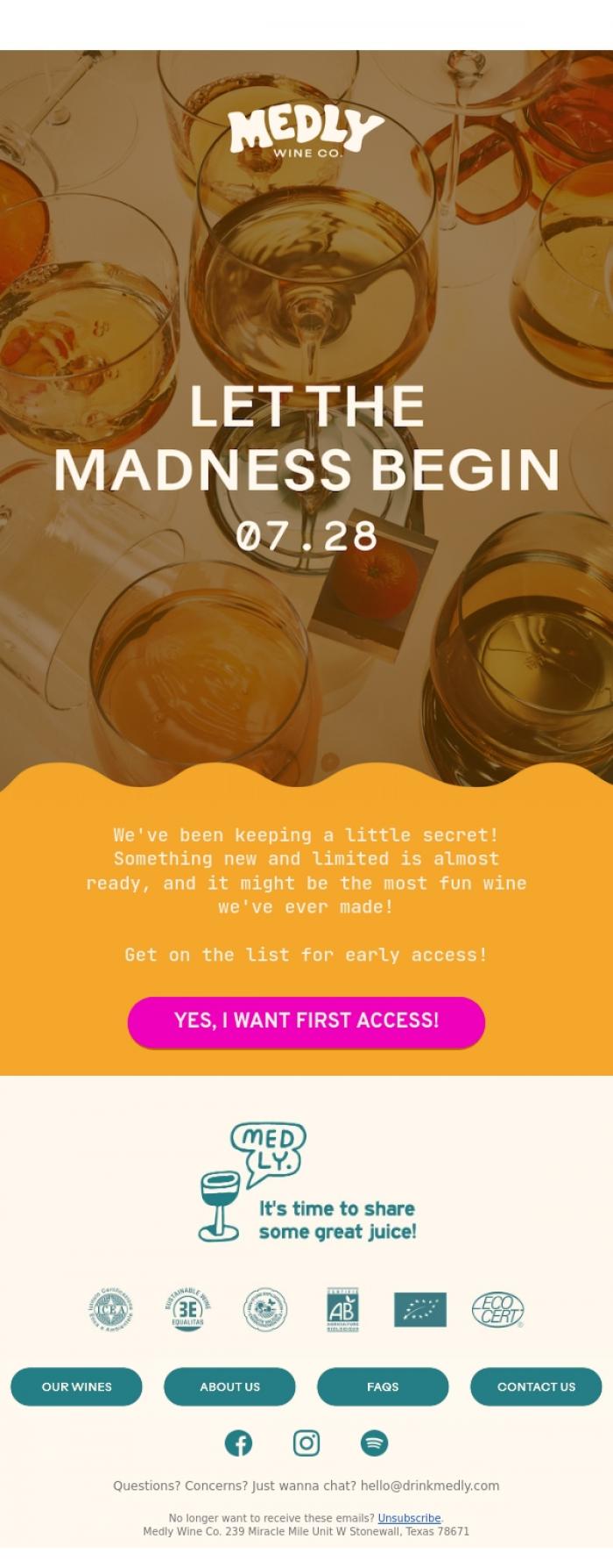 Email Design Inspiration from Medly, 👀 something new is coming
