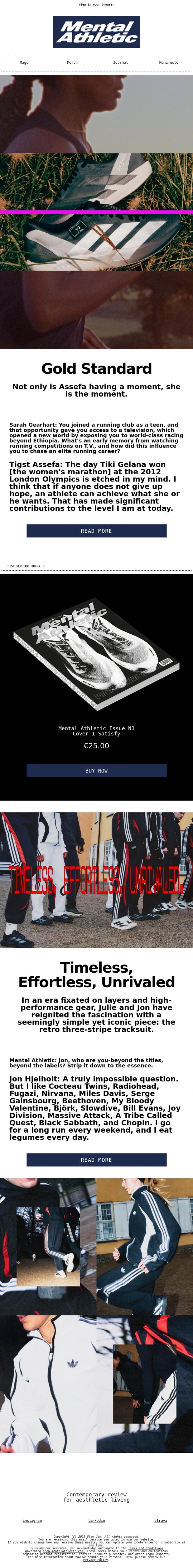 Email Design Inspiration from Mental Athletic, The Force of Becoming