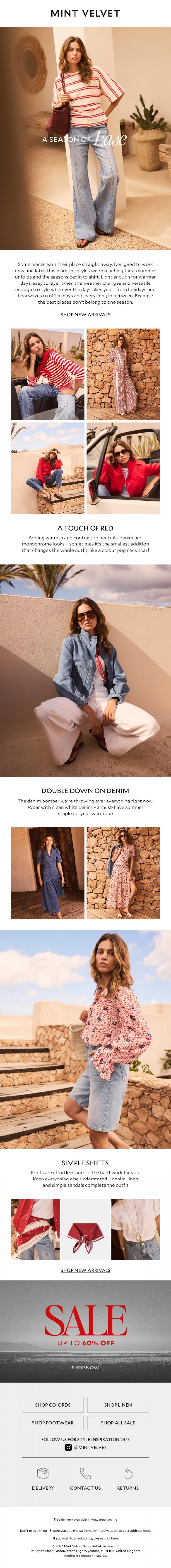 Email Design Inspiration from Mint Velvet, Pieces that earn their place in your wardrobe