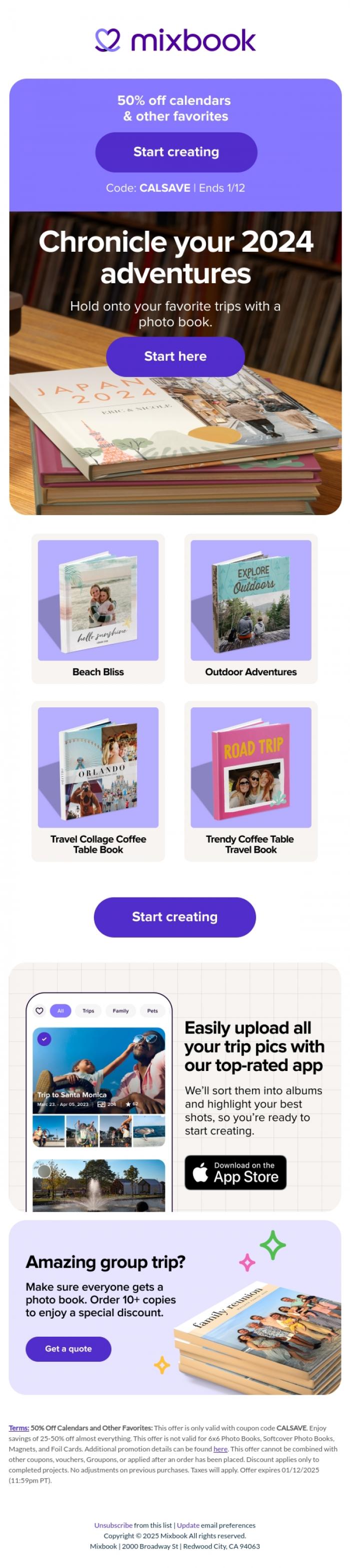 Email Design Inspiration from Mixbook, Beach days? Mountain hikes? City sights? 🏖️ ⛰️🏙️  