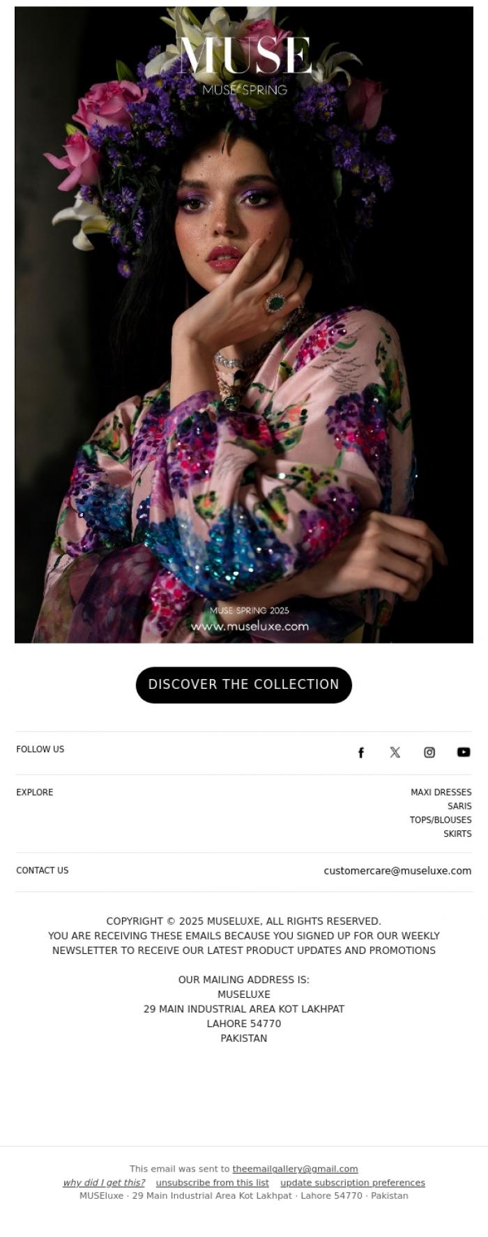 Email Design Inspiration from MUSE, MUSE SPRING 2025