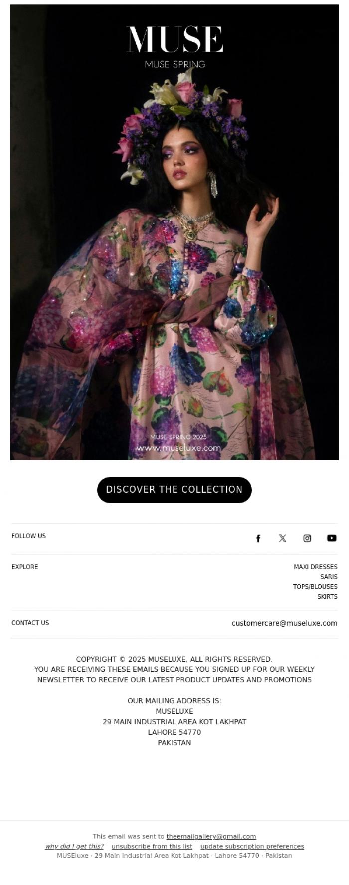 Email Design Inspiration from MUSE, MUSE SPRING 2025