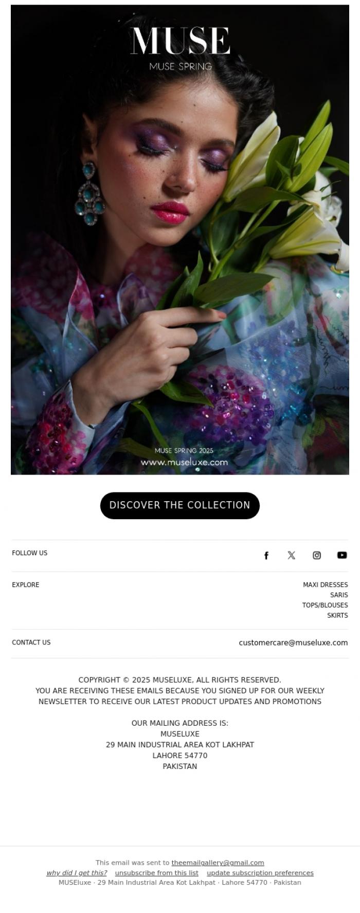 Email Design Inspiration from MUSE, MUSE SPRING 2025