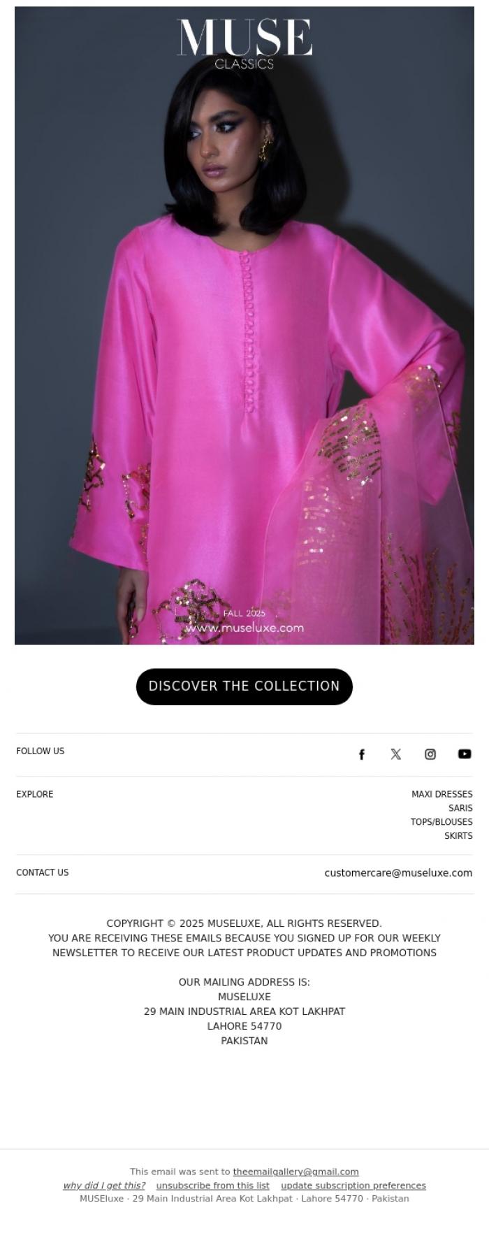 Email Design Inspiration from MUSE, MUSE CLASSICS