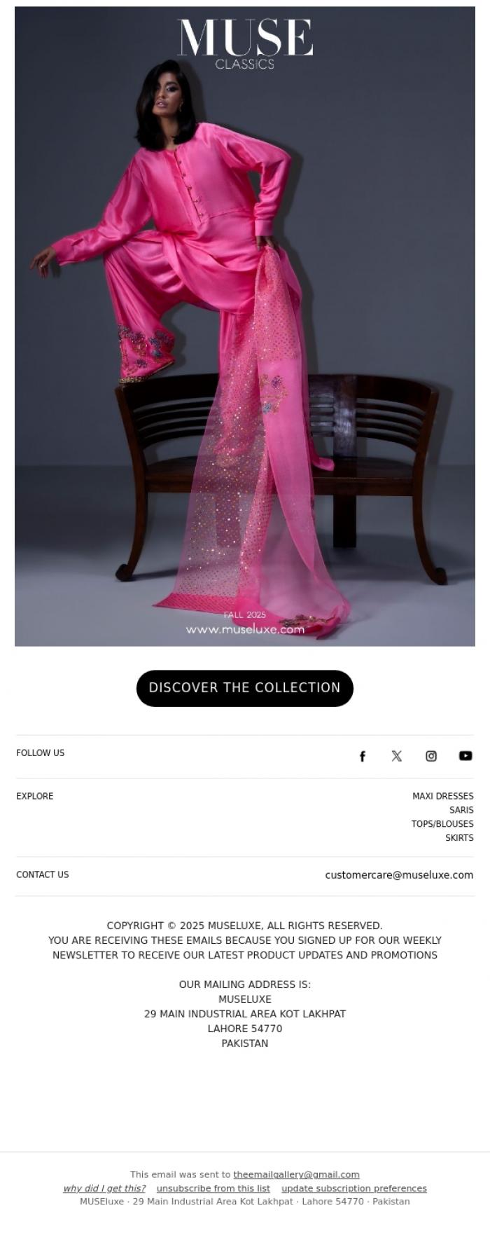 Email Design Inspiration from MUSE, MUSE CLASSICS