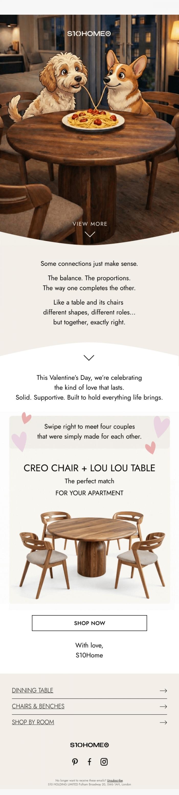Email Design Inspiration from Natalie at S10Home, 💕 Made for Each Other