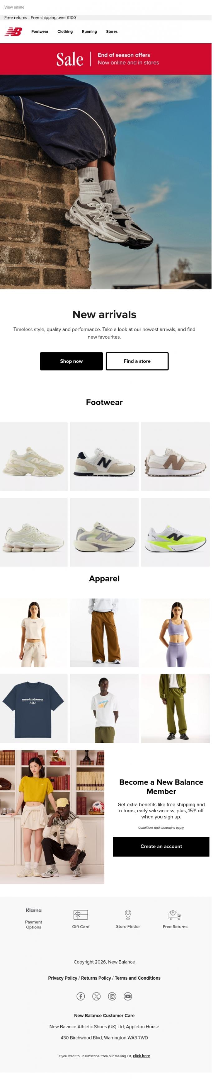 Email Design Inspiration from New Balance, Have you seen what's new?