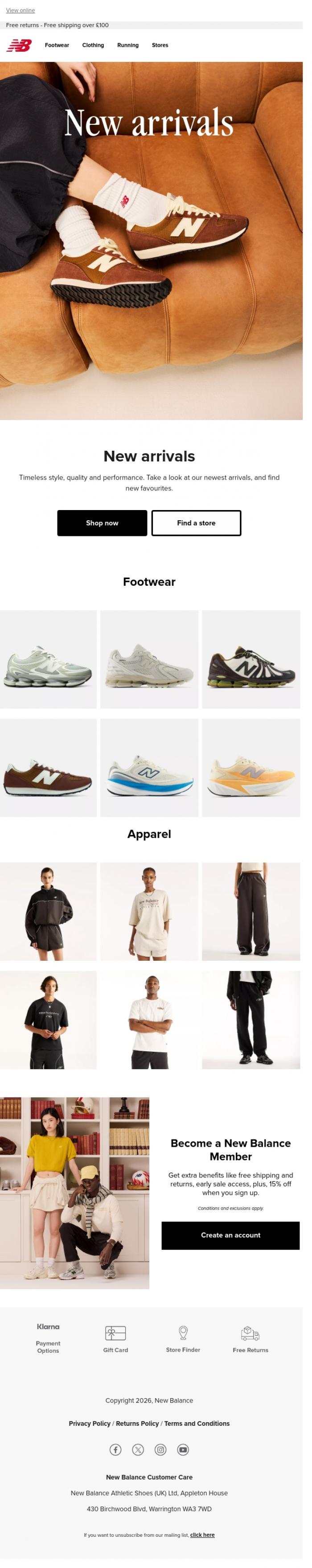 Email Design Inspiration from New Balance, Have you seen what's new?