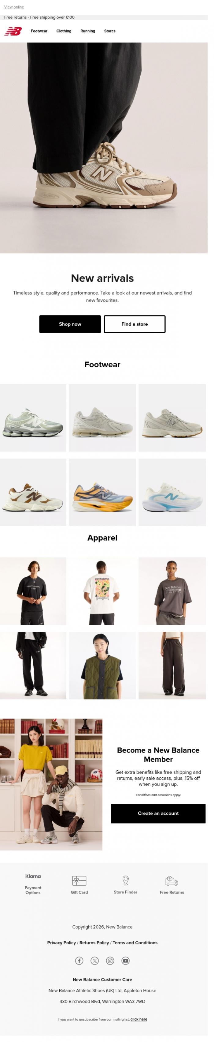 Email Design Inspiration from New Balance, Have you seen what's new?