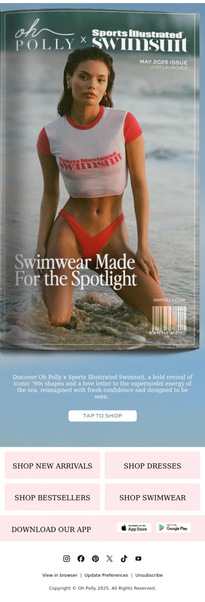 Email Design Inspiration from Oh Polly, Summer Is Served
