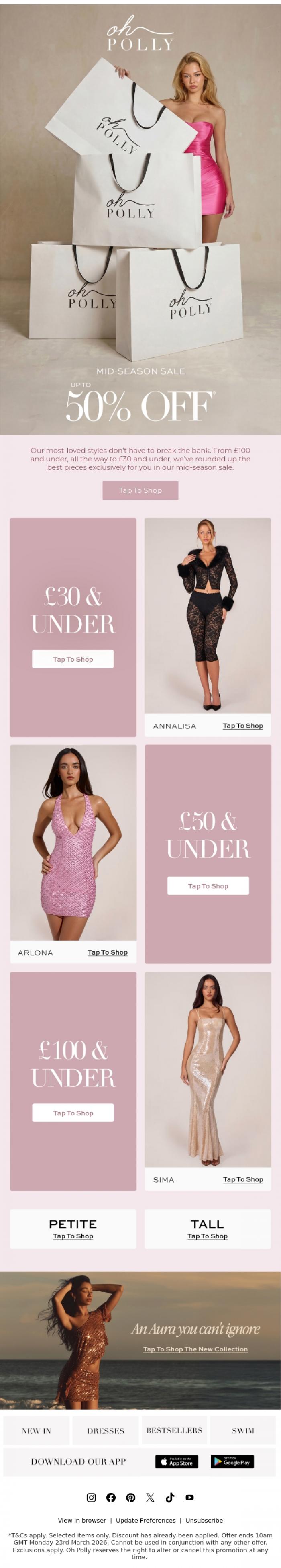 Email Design Inspiration from Oh Polly, You might want to head to our website