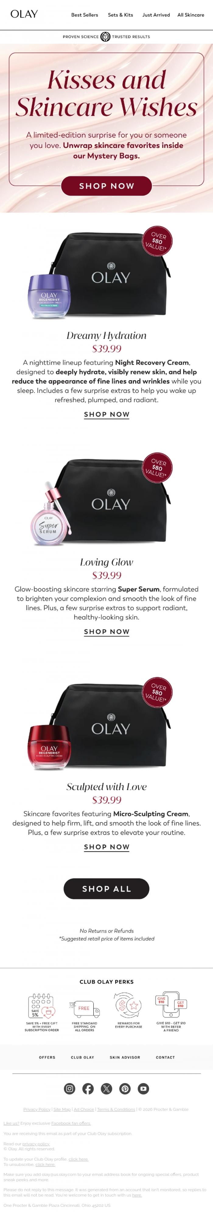 Email Design Inspiration from Olay, 🚨 ALMOST GONE!