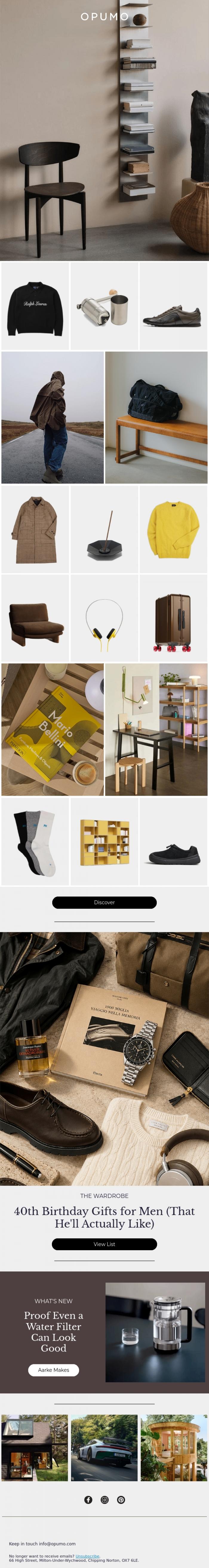Email Design Inspiration from OPUMO, MONDAY MOOD | The September Reset 🍂