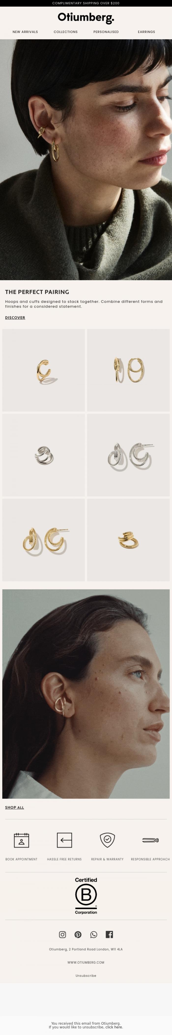 Email Design Inspiration from Otiumberg, CURATE YOUR SIGNATURE STACK