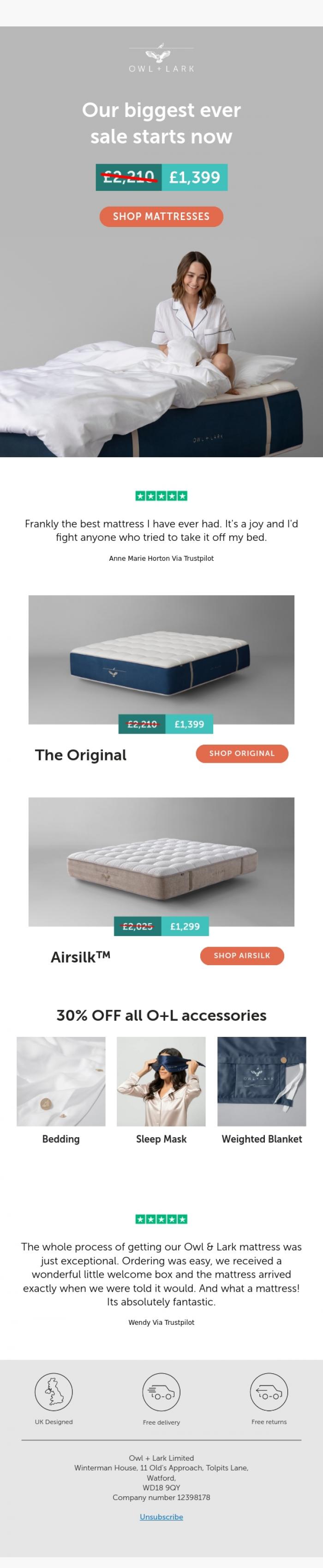 Email Design Inspiration from Owl + Lark, 🎉 Black Friday Deals Are Live