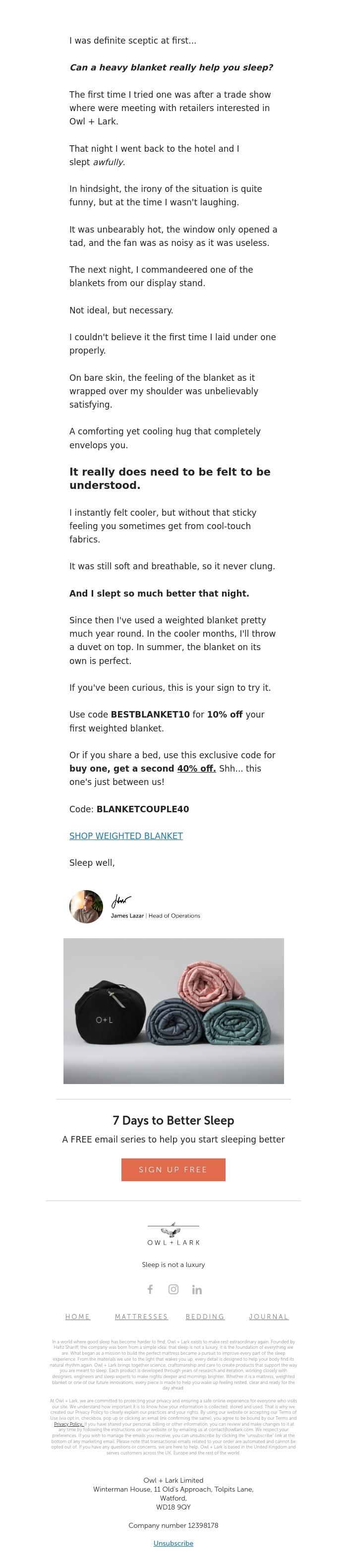 Email Design Inspiration from Owl + Lark, Unbelievable!