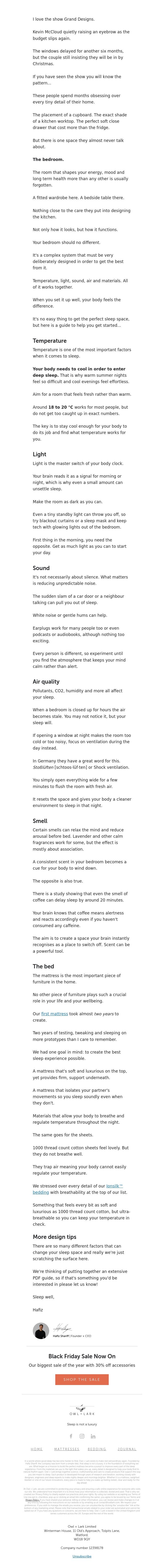 Email Design Inspiration from Owl + Lark, You planned every room... except this one