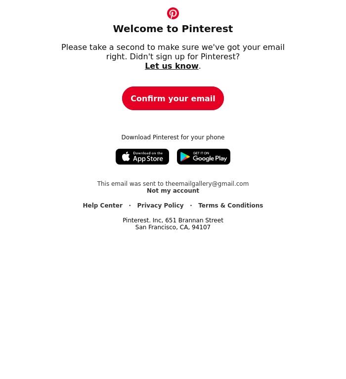 Email Design Inspiration from Pinterest, 👋 Please confirm your email