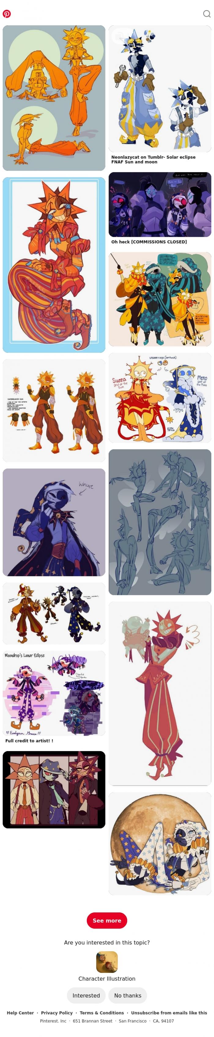 Email Design Inspiration from Pinterest, Character Illustration for Iris