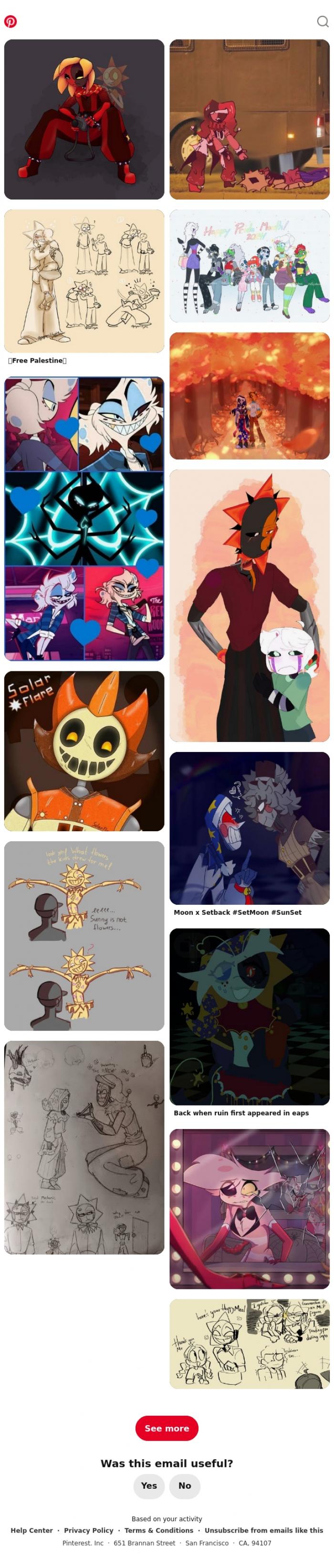 Email Design Inspiration from Pinterest, Iris, you have a good eye