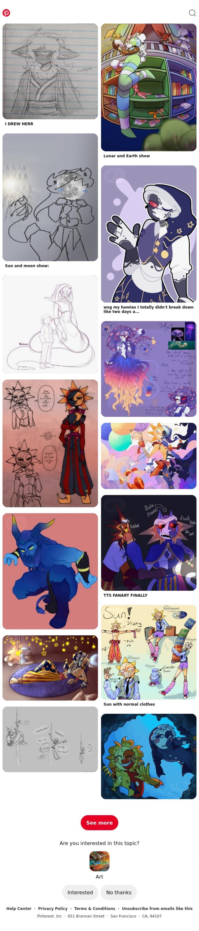 Email Design Inspiration from Pinterest, Art for Iris