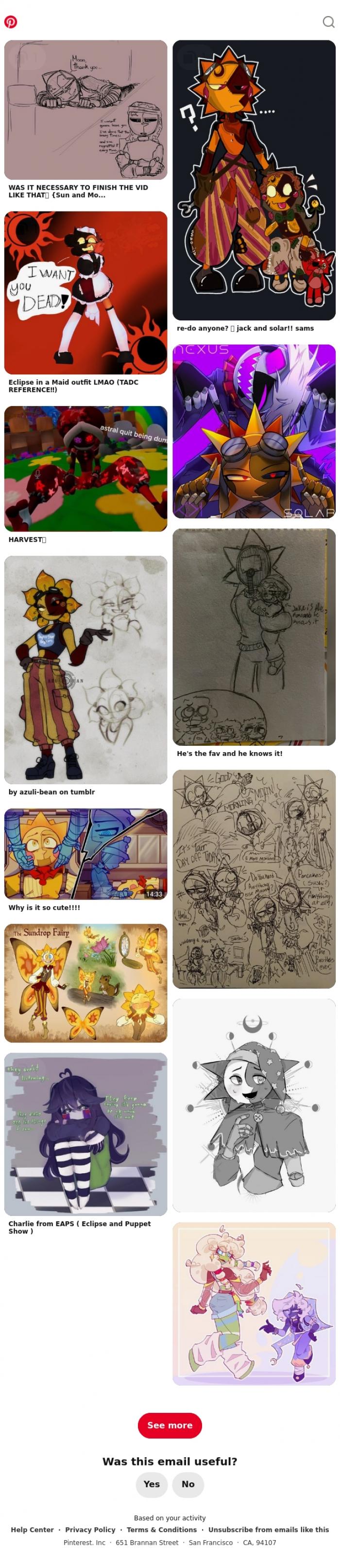 Email Design Inspiration from Pinterest, Feels like your style