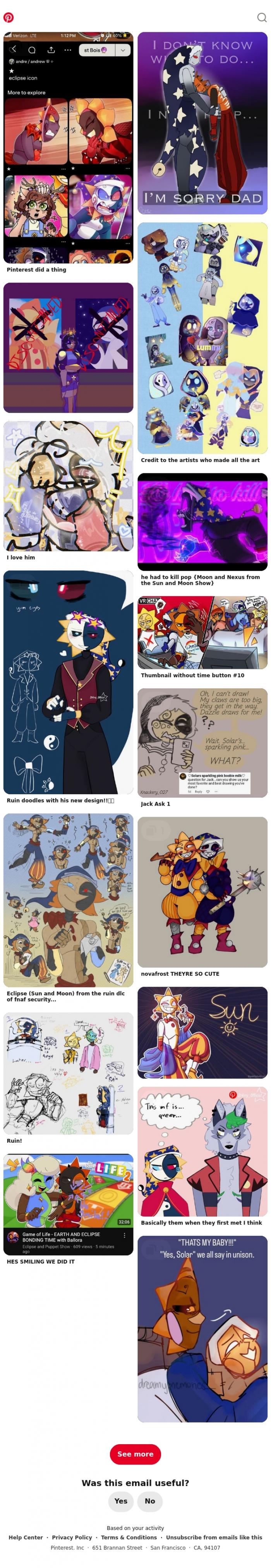 Email Design Inspiration from Pinterest, Iris, your eye, our picks