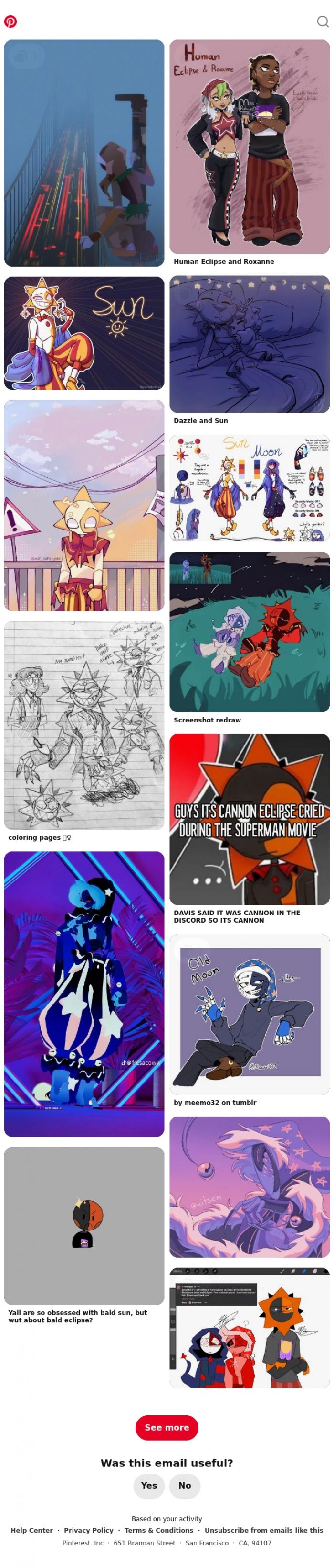 Email Design Inspiration from Pinterest, Iris, nothing but hits from you
