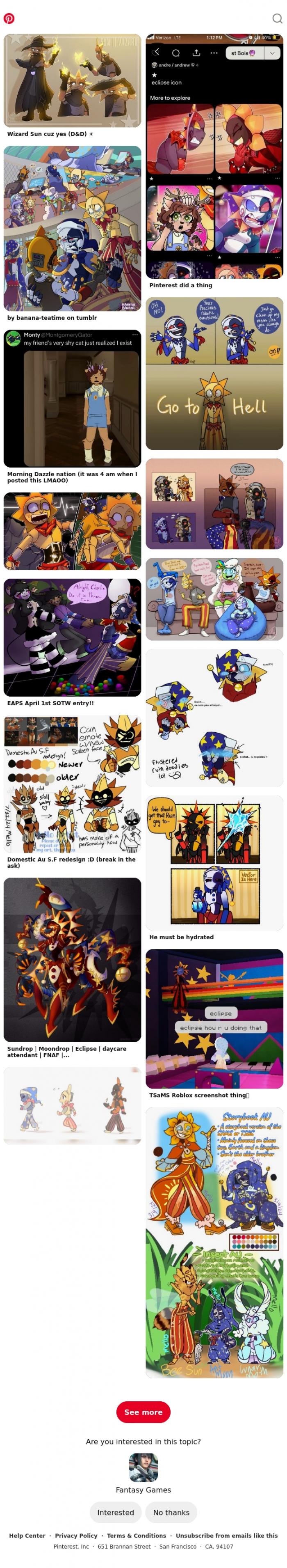 Email Design Inspiration from Pinterest, Fantasy Games for Iris