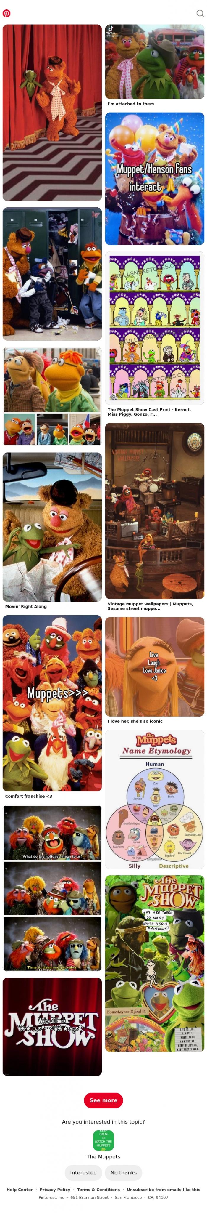 Email Design Inspiration from Pinterest, Vintage Muppets
