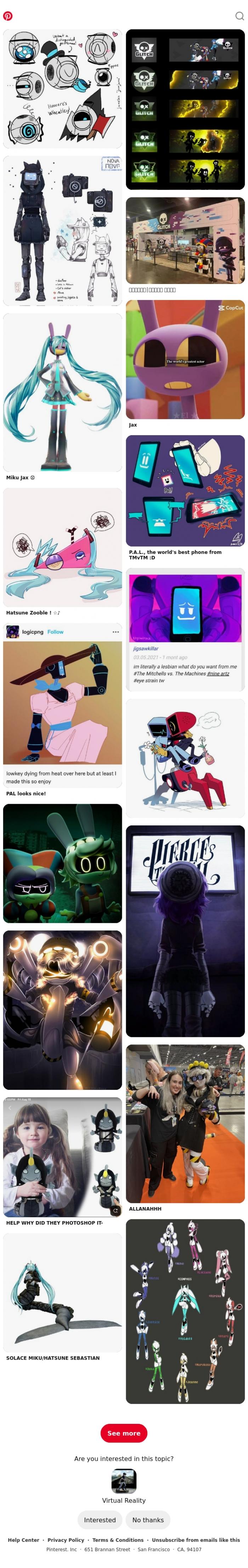 Email Design Inspiration from Pinterest, Virtual Reality for Iris