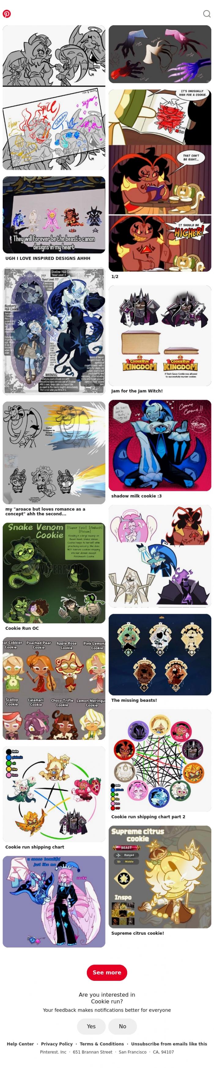 Email Design Inspiration from Pinterest, Cookie run for Iris
