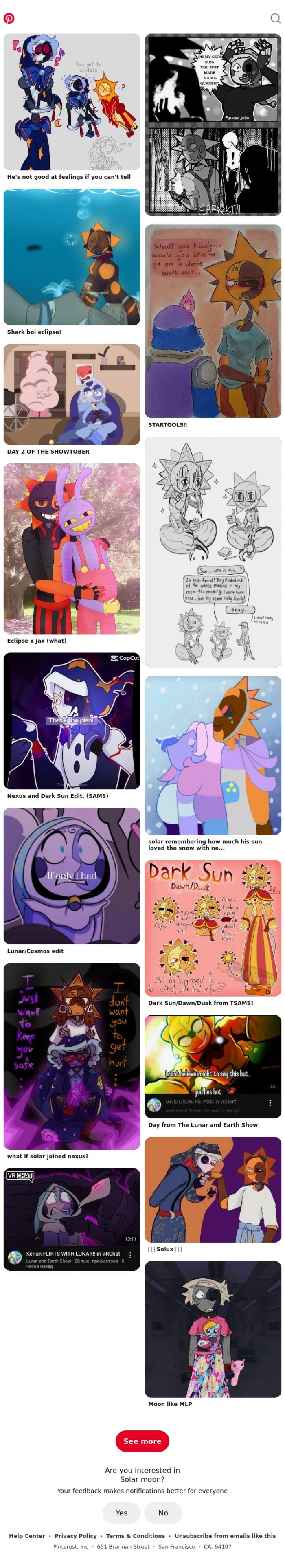 Email Design Inspiration from Pinterest, Solar moon for Iris