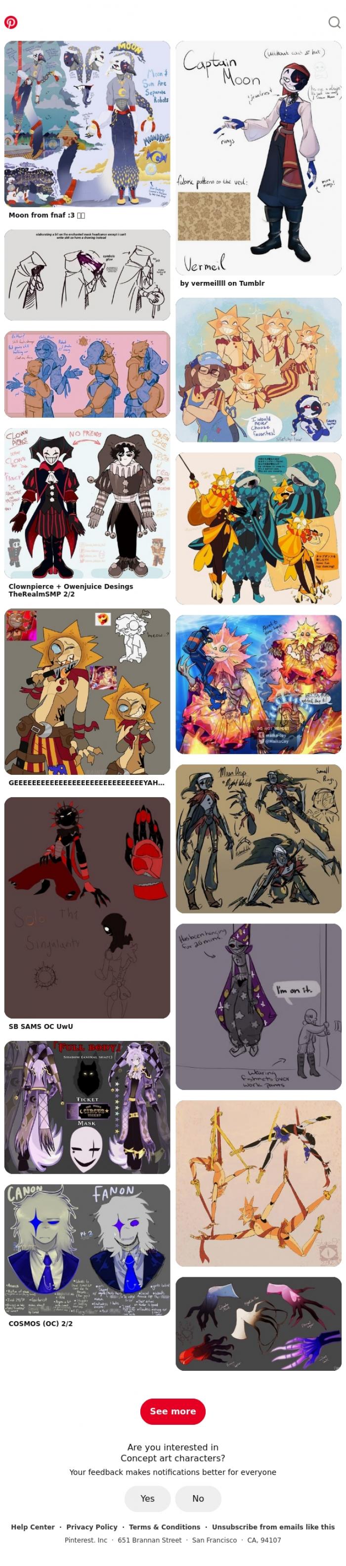 Email Design Inspiration from Pinterest, Concept art characters for Iris
