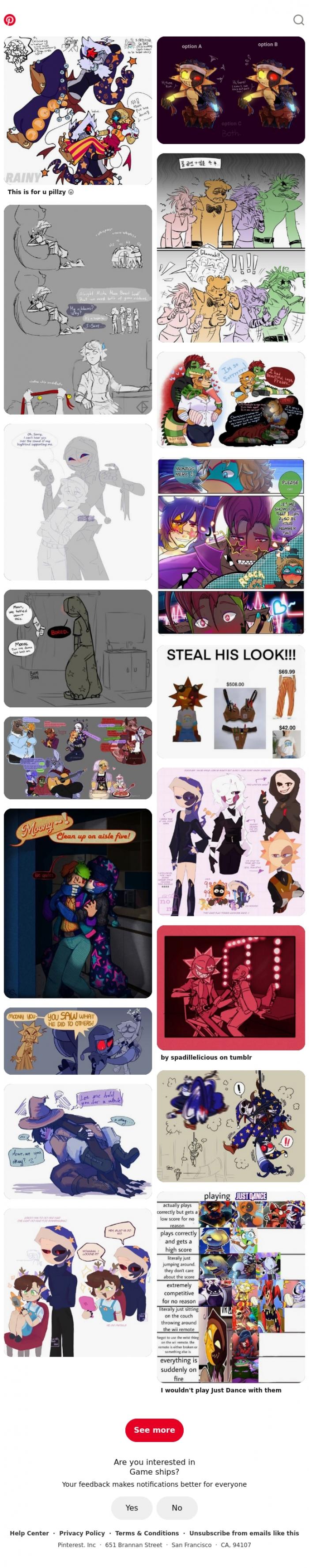 Email Design Inspiration from Pinterest, Game ships for Iris