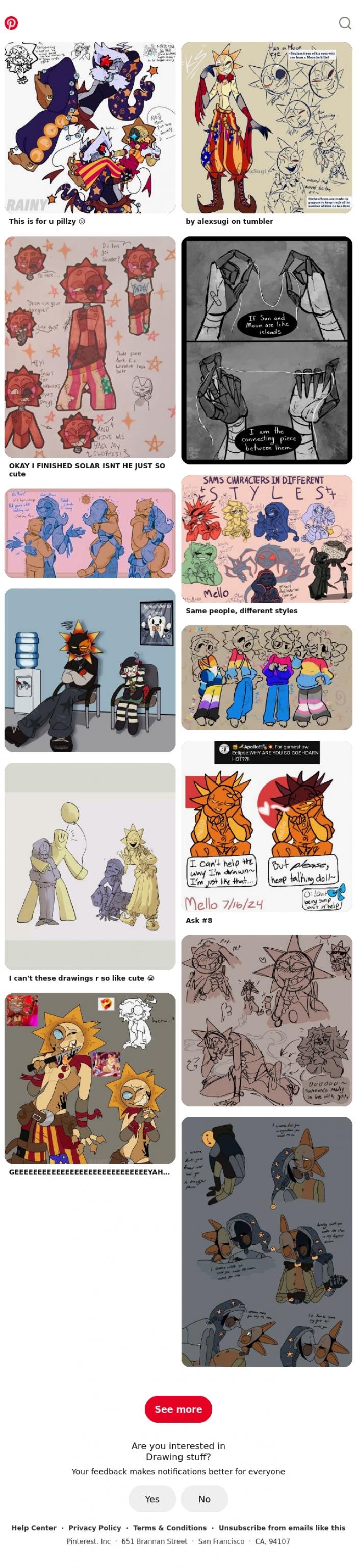 Email Design Inspiration from Pinterest, Drawing stuff for Iris